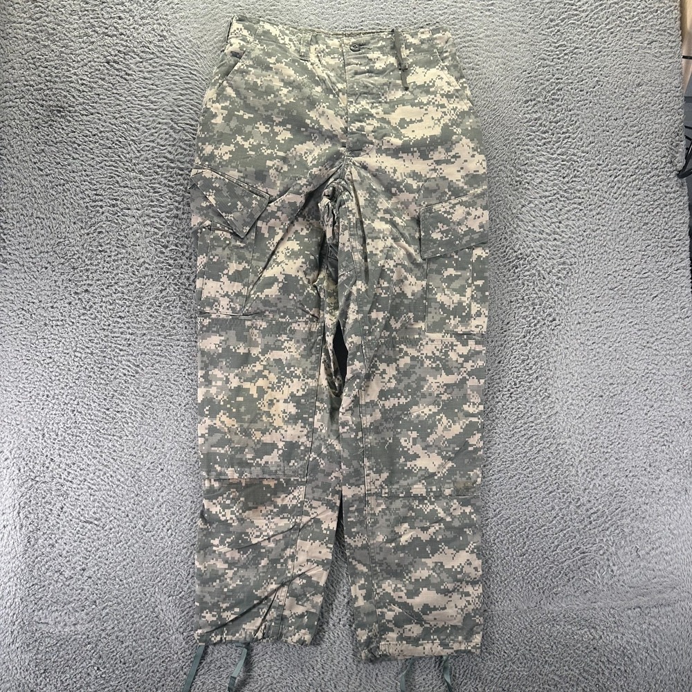 US Army Pant Mens S(30x32) Green Camouflage Cotton Ripstop Cargo Straight Combat